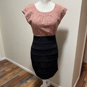 En Focus Petite Women Mini Dress Layered Bottom - Size 4P